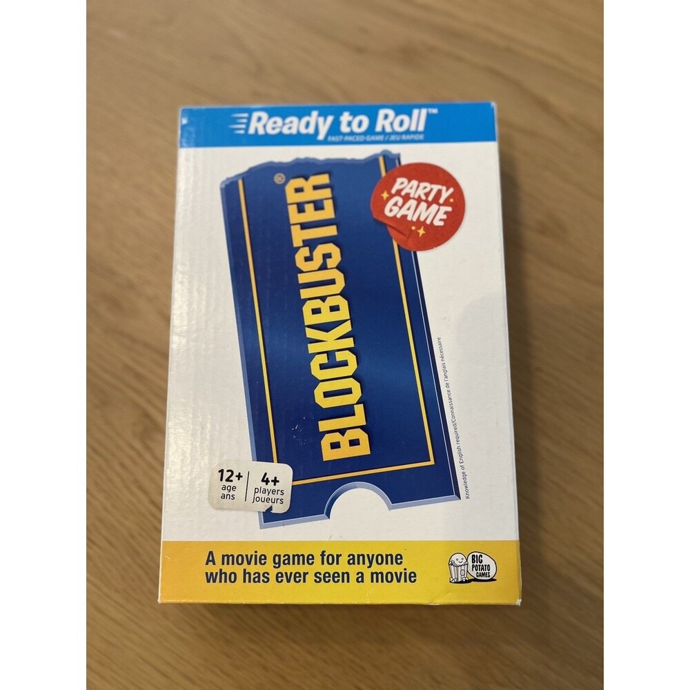 Blockbuster Party Game Ready to Roll Movie Trivia Board Game Complete New Sealed